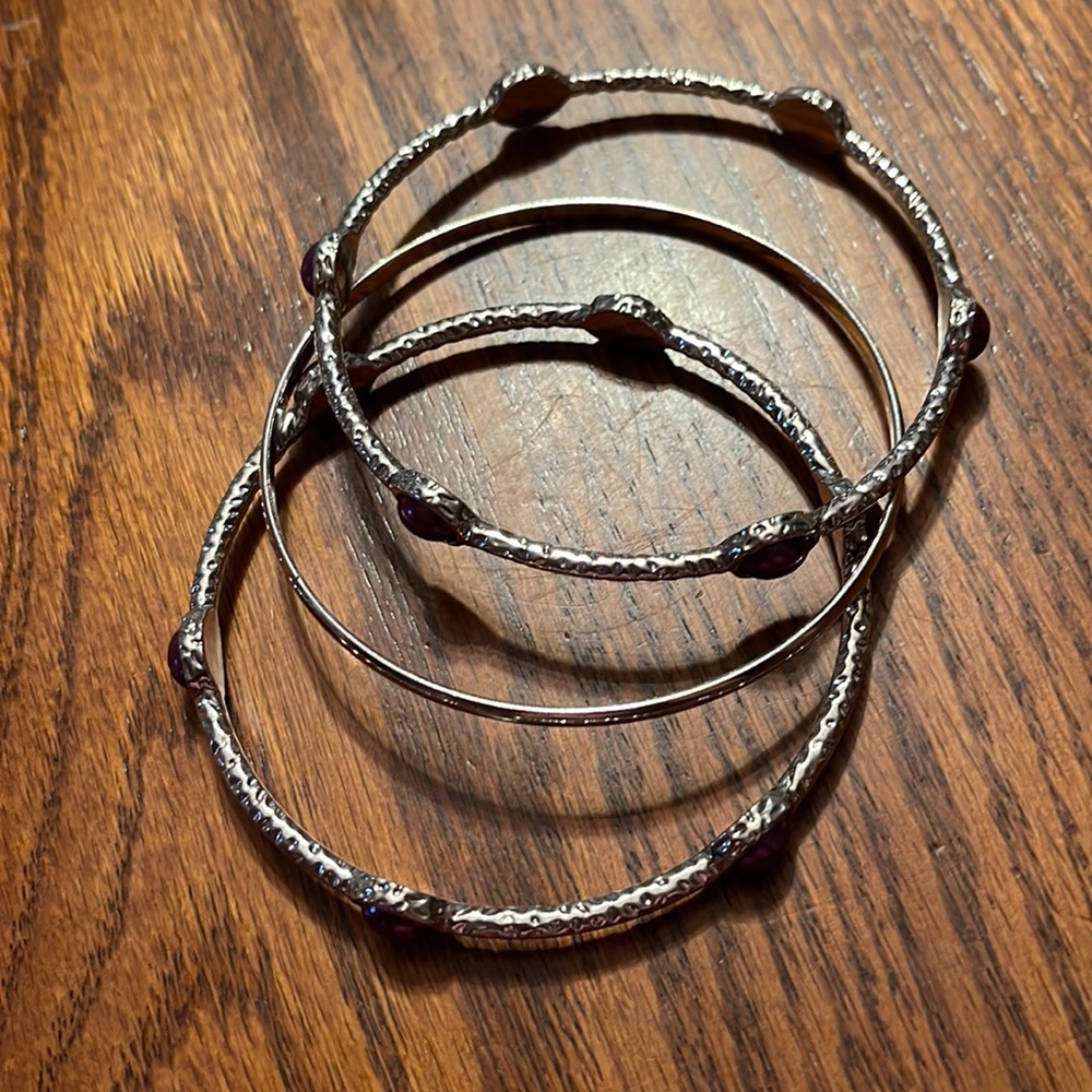 Set of 3 bangle bracelets